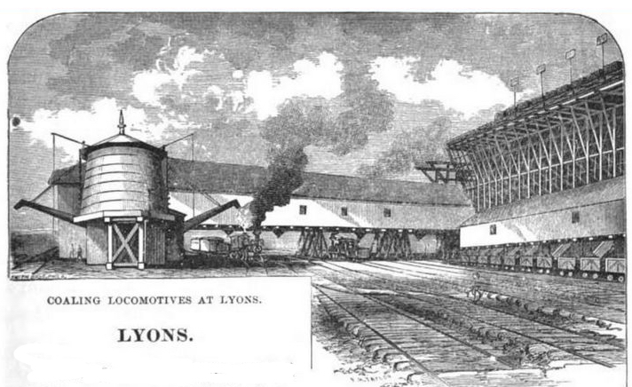 Coal trans-shipment works at Lyons