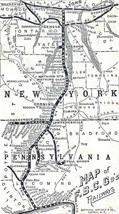 Fall Brook System Map